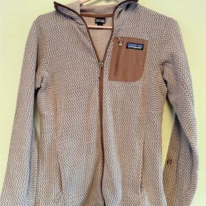 Patagonia women’s R1 air full zip hooded jacket NWOT size S